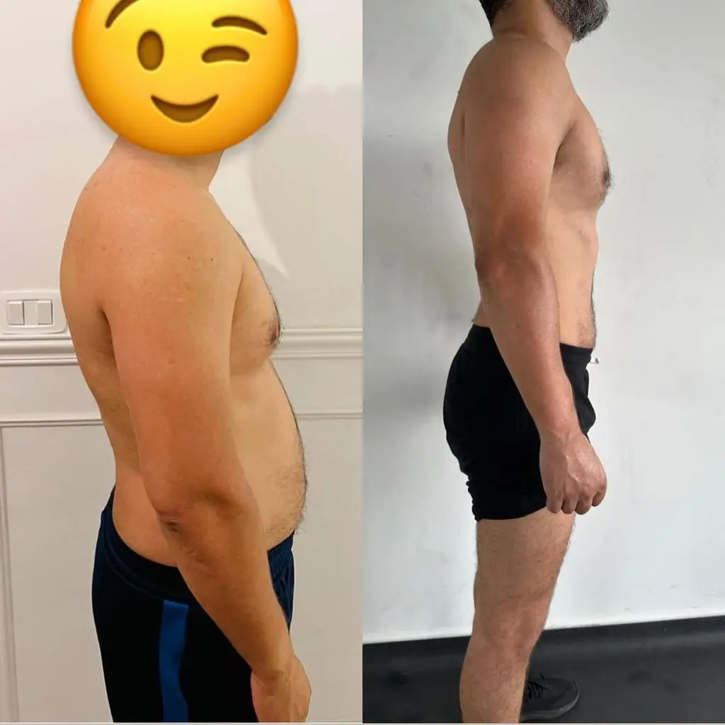 Transformation client ChedlyFit 8 — coach Montréal Québec avant après