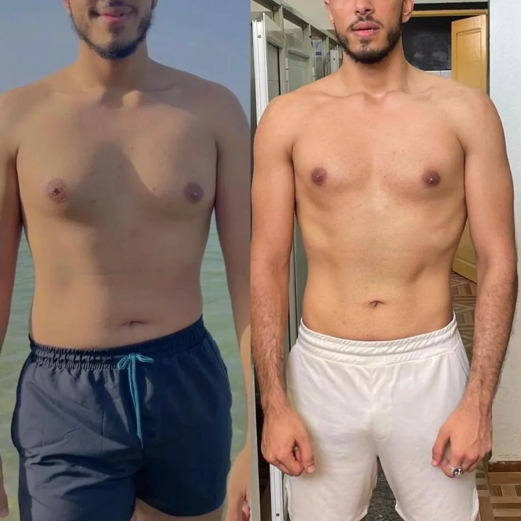 Transformation client ChedlyFit 9 — coach Montréal Québec avant après
